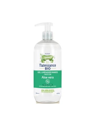 Gel Aloe Vera Limpiador Manos 500Ml Bio de Natessance