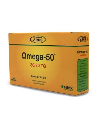 Omega-50 30/20 Tg 30Cap de Zeus  Suplemento de Omega 3-6-9