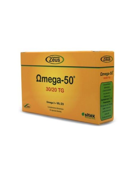 Omega-50 30/20 Tg 30Cap de Zeus  Suplemento de Omega 3-6-9