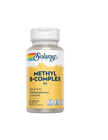 Methyl B-Complex 50 Coenzima 60 cápsulas Solaray potente