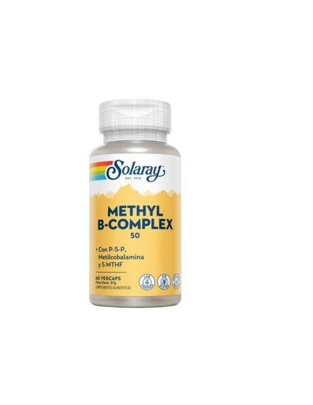 Methyl B-Complex 50 Coenzima 60 cápsulas Solaray potente