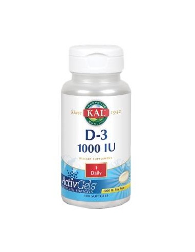 D3 1000Iu 100Perlas de Solaray