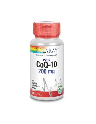Pure CoQ10 200mg Solaray  Energía y Vitalidad Natural