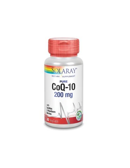 Pure CoQ10 200mg Solaray  Energía y Vitalidad Natural