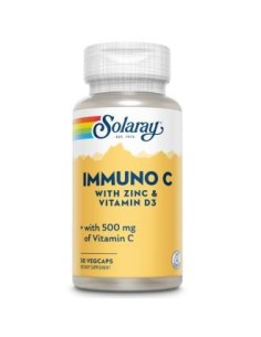 Immuno C +D3+Zn 30Vcap. de Solaray