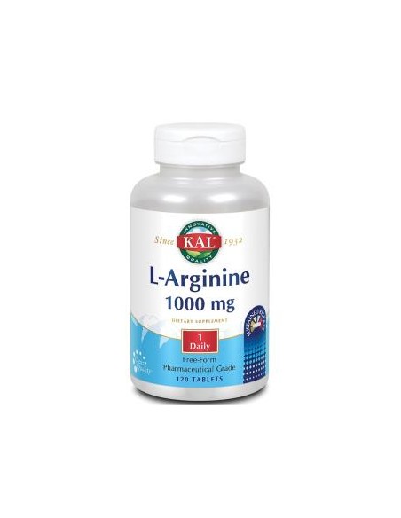 L-Arginina 1000mg 120 Comp. Solaray | Energía y Vitalidad