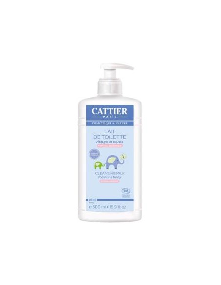 Leche Hidratante y Limpiadora Bebe Cattier 500ml Natural