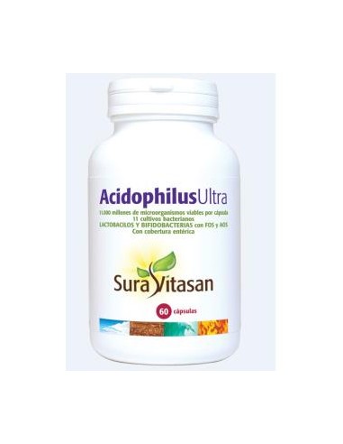 Acidophilus Ultra 60Cap. (Refrigeracion) de Sura Vitasan
