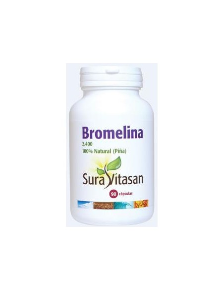 Bromelina 90Cap Sura Vitasan  Apoyo Digestivo Natural