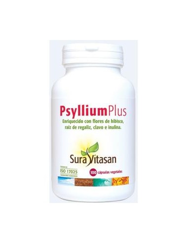 Psyllium Plus con F.O.S 100 cápsulas  Salud Digestiva Sura Vitasan