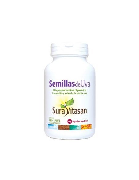 Semillas de Uva O.P.C. 60 cápsulas | Antioxidante natural Sura