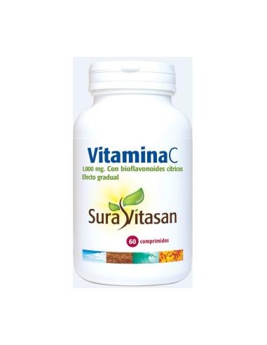 Vitamina C 1000mg Efecto Gradual 60 Comprimidos Sura Vitasan
