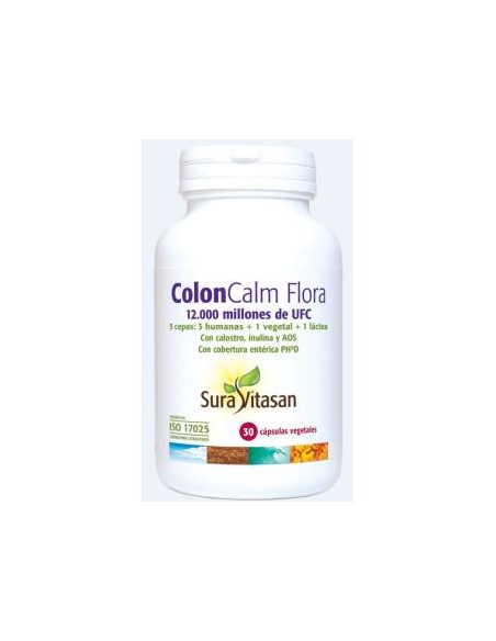 Colon Calm Flora 30Cap Sura Vitasan - Salud Intestinal Refrigerada