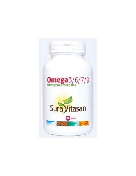 Omega 3-6-7-9 Sura Vitasan 90 cápsulas  Salud Integral