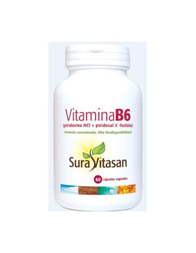 Vitamina B6 60 cápsulas Sura Vitasan  Energía y bienestar