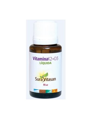 Vitamina K2 + D3 15ml Sura Vitasan  Salud Ósea Óptima