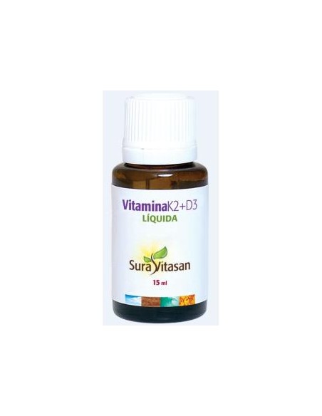 Vitamina K2 + D3 15ml Sura Vitasan  Salud Ósea Óptima