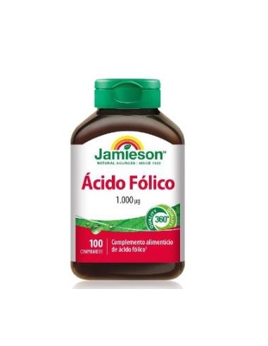 Acido Folico 1000Mcg. 100Comp. de Jamieson