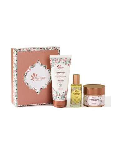 Cofre Argan Capilar Aceite+Mascarilla+Champu. de Fleurance Nature