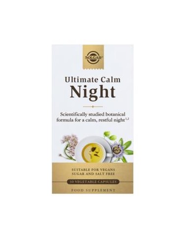Ultimate Calma Night 30Vegicaps Solgar  Relax y Bienestar