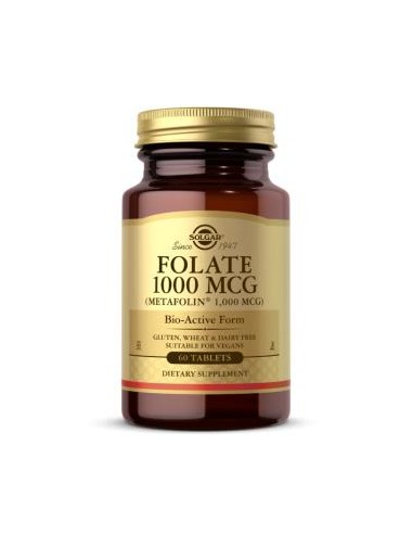 Folato 1000Mcg Solgar - 60 Comprimidos para tu Bienestar
