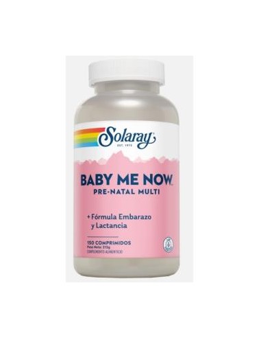 Baby Me Now Prenatal Multi 150 Comp. Solaray  Nutrición Ideal