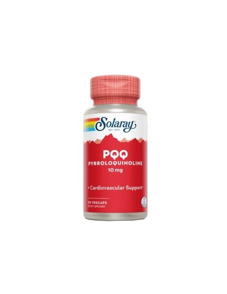 Pqq Solaray 30 Cápsulas | Energía y Vitalidad Natural