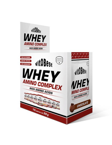 Whey Amino Chocolate 15 Sobres 30g Vit.O.Best Energía