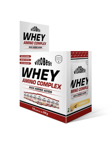 Whey Amino Baunilha 15 Envelopes 30g | Vit.O.Best Energia