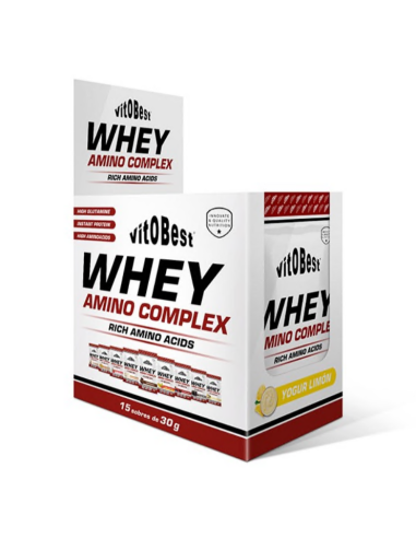 Whey Amino Iogurte Limão 15 Envelopes 30g Vit.O.Best Energy