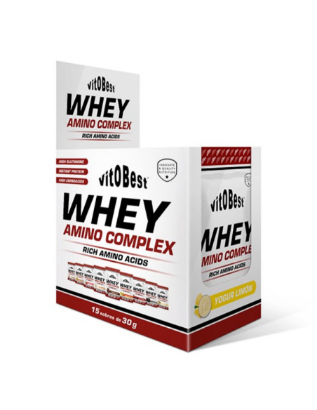 Whey Amino Iogurte Limão 15 Envelopes 30g Vit.O.Best Energy