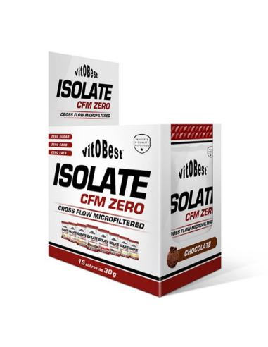 Isolado Cfm Zero 15 Envelopes 30g Chocolate Vit.O.Best Saudável