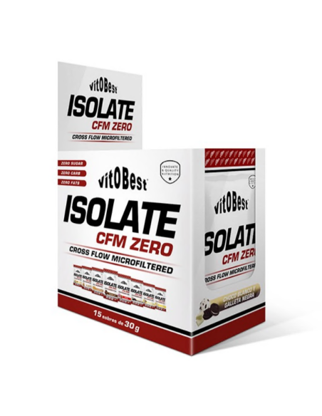 Isolado CFM Zero 15 Envelopes 30g Vit.O.Best Preto e Branco