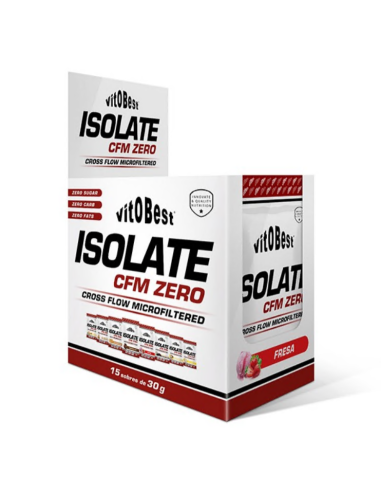 Isolate Cfm Zero 15 Envelopes 30g Sabor Morango Vit.O.Best