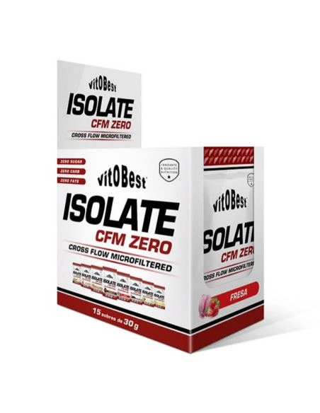 Isolate Cfm Zero 15 Envelopes 30g Sabor Morango Vit.O.Best