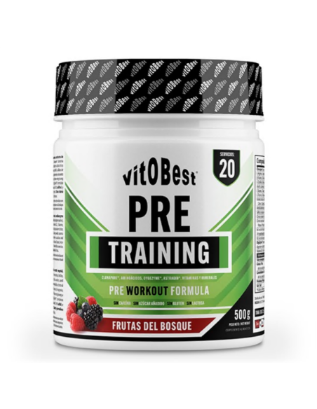Pre Training 500 g Frutos Rojos Vit.O.Best  Energía Natural