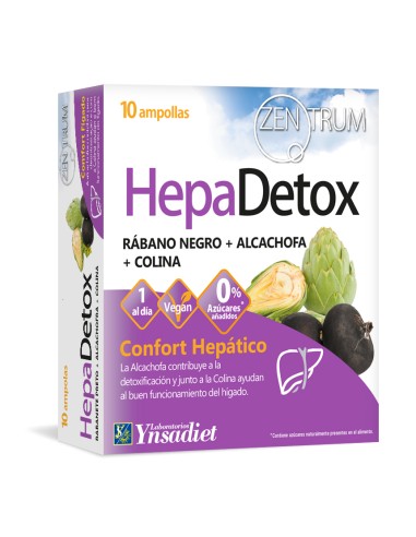 Hepa Detox 0% Azucar 10 Amp de Ynsadiet
