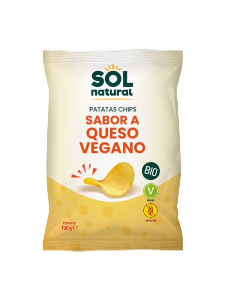 Patatas Fritas Bio con Sabor a Queso Vegano Solnatural 100g