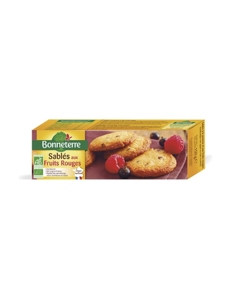 Galletas Sablés Bio con Frutos Rojos Bonneterre 150 g