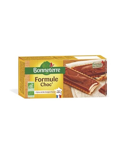 Galletas Formule Choco Bio Bonneterre 125 g, sabor natural