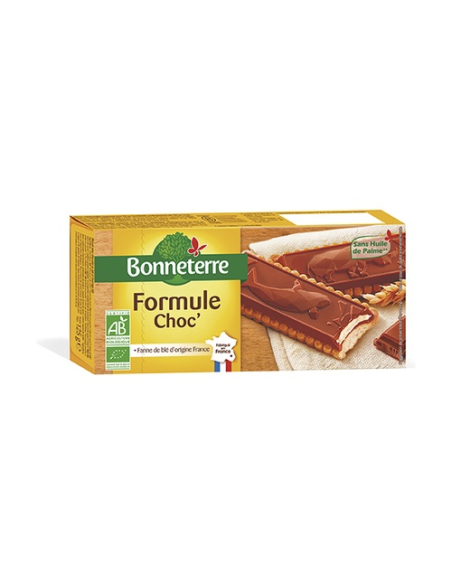Galletas Formule Choco Bio Bonneterre 125 g, sabor natural