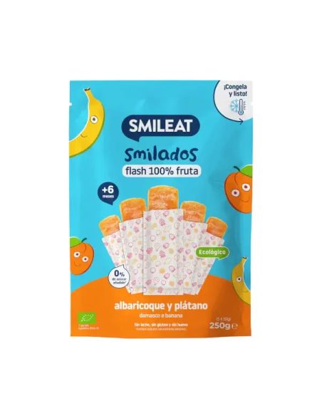 Smilados Bio Albaricoque y Plátano 50g | Smileat Natural