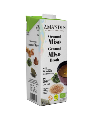 Sopa Genmai Miso Eco 1L Amandin  Natural y Saludable