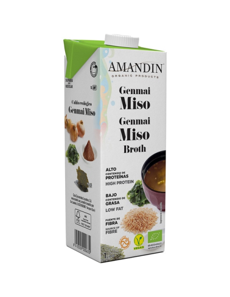 Sopa Genmai Miso Eco 1L Amandin  Natural y Saludable