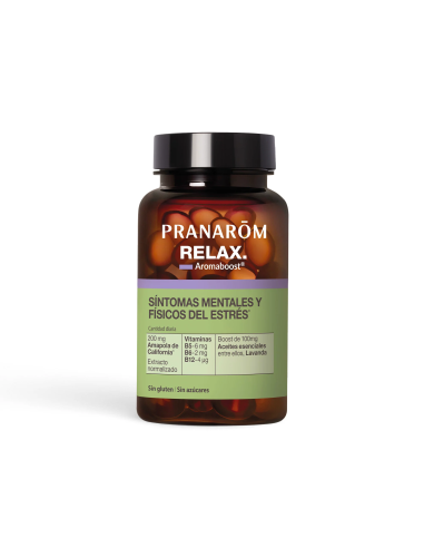 Aromaboost Relax 60 Caps Bio Pranarom  Bienestar Natural