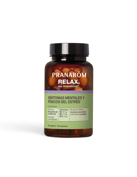 Aromaboost Relax 60 Caps Bio Pranarom  Bienestar Natural