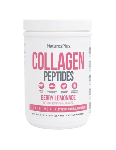 Collagen Peptides Berry Lemonade 322 G de Natures Plus