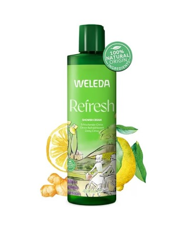 Weleda Gel de Ducha Cremoso Refresh 400 ml – Frescura Natural