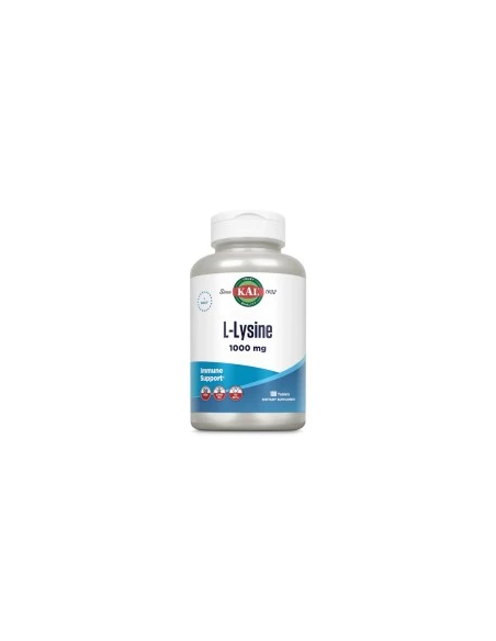 Kal L-Lysine 1000 mg Solaray - 100 comprimidos naturales