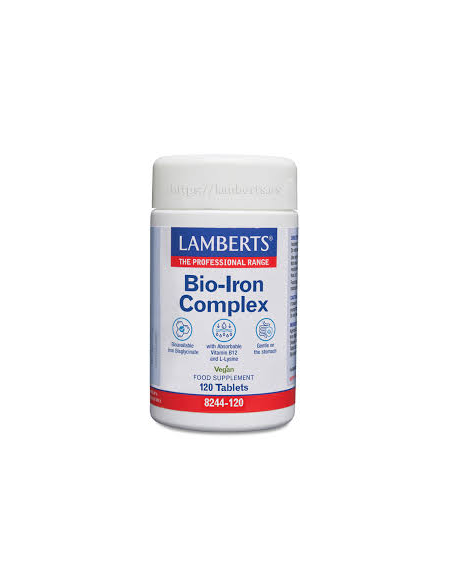 Pack 5 Bio-Iron Complex Lamberts 120 tabletas hierro natural